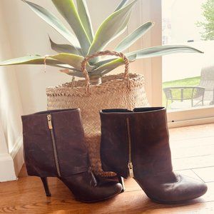 Vince Camuto-Brown booties
